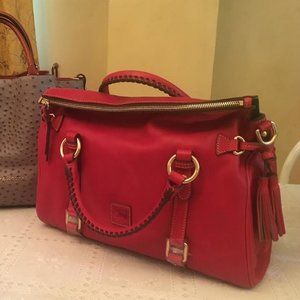 NWT Dooney & Bourke Florentine Medium Satchel Red
